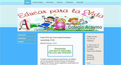 Desktop Screenshot of colegioacaymo.com